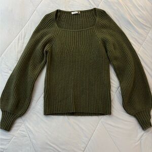 Oris Olive Ribbed Women's Sweater